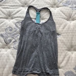 Gray workout tank